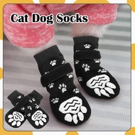 4pcs Dog Socks Dog Shoes Pet Socks Dog Boots Puppy Socks Kucing Anjing Cotton Socks Cat Socks