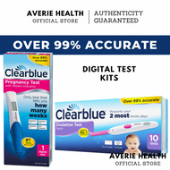 Clearblue Digital Ovulation Test 10s (New Packaging) | Clearblue Digital Pregnancy Test Kit With Conception Indicator 1s