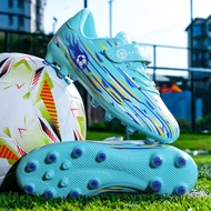 Fashion Without Lace Mens Soccer Shoes SLIP-ON Non-Slip Turf Soccer Cleats for Kids TF/FG Training F