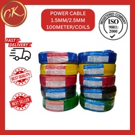 POWER CABLE NO SIRIM 1.5MM 2.5MM NORMAL CABLE