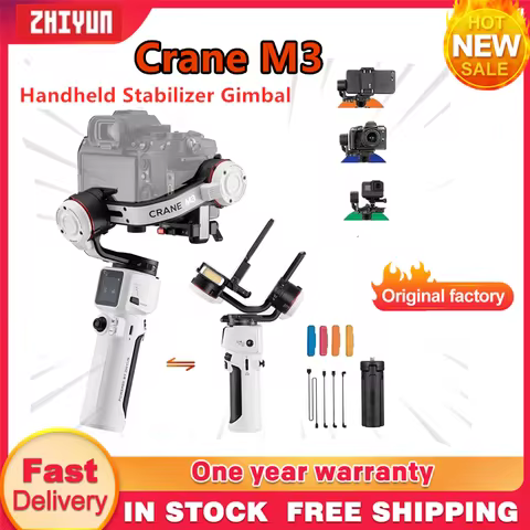 ZHIYUN Crane M3 Handheld Gimbal Stabilizer for Mirrorless Camera Gopro for Sony Canon Nikon iPhone v
