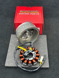 ชุดs4 มัดไฟ+ล้อแม่เหล็กมีแถบปรับองศาในตัวแม่เหล็ก ใส่125ปลาวาฬmsx แปลงหัวฉีดs4ได้เลย ได้ครบชุดตามภาพ