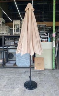 永達二手傢俱生活館/全新戶外休閒傘+傘座/戶外遮陽傘+傘座/9尺庭院休閒傘/遮陽傘/戶外陽傘/戶外傘/傘座