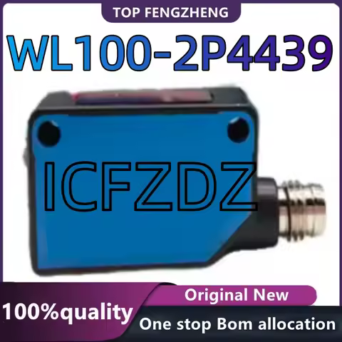 100%New original WL100-2P4439 PHOTOELECTRIC SENSOR RETROREFLECTIVE 10MM-7.2MTR DETECTION RANGE PNP 6