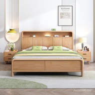 1.8 Nordic B & B Household Solid Wood Bed Storage Bed Owner Bedroom Rice Wedding Bed Double Bed Larg