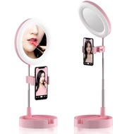 G3 MAI APPEARANCE LIVE MAKEUP MULTIPURPOSE LAMP 3 In 1 Dimmable LED Ring Light 6 Inch Folding Deskto