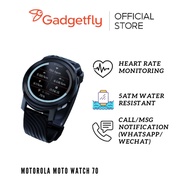 Motorola Moto Watch 100 Smart Watch Fitness Tracker with 26 Sport Modes 5ATM Waterproof SpO2 Sensor GPS Tracking