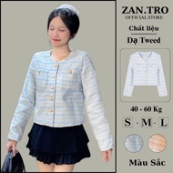 ZanTro Women's Thick 2-Layer Tweed Evening Dress, Tweed Evening Dress Type 1 456 Jacket