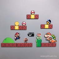 Mario Game Peripheral Refrigerator Sticker Cute Set Of 3D Refrigerator Sticker Decoration Birthday G