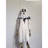 Spooky Ghost Costume with Hooded Mask
