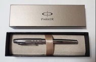 Parker IM Premium Rollerball Pen Shiny Chrome Chiselled/派克IM銀色亮鉻格面進階走珠原子筆含筆芯一盒