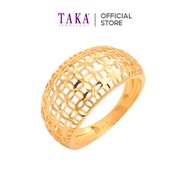 TAKA Jewellery 916 Gold Ring Fortune Coins