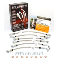 PRO RS STEEL BRAIDED BRAKE HOSE for Toyota Landcruiser HDJ/HZJ80R (4 Inch Lift) 1990-1992 - 6Pcs (5 