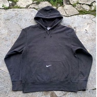 HITAM Hoodie Nike center pocket Black