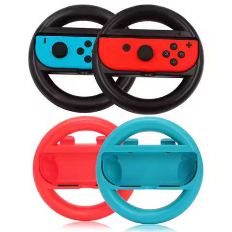 2pcs Racing Steering Wheel for Nintendos Nintend Switch Joy Con Controller Handle Grips for Nitendo 