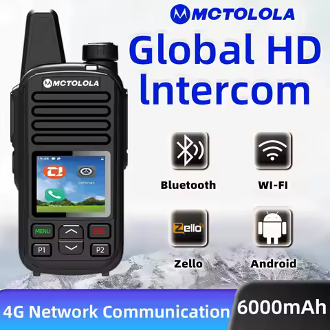 MOTOLOLA 4G Zello POC Controle Remoto Walkie Talkie 2G 3G network radio android Android 8.1 Bluetoot