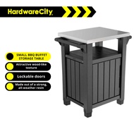 Keter Unity Small BBQ Buffet Storage Table Outdoor Graphite
