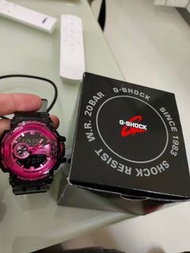 全新 g shock ga-400sk-1A4DR 透明黑粉色，正版