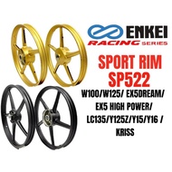 Enkei SP522 SPORT RIM Y15ZR LC135 Y125ZR Y125 Y15 135LC LC4S LC5S RIM SUKAN SP522 ENKEI RIM SP522 5 Rod RIM