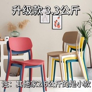 Influencer Modern Simple Thickened Plastic Dining Table Backrest Chair Makeup Chair Negotiation Nord