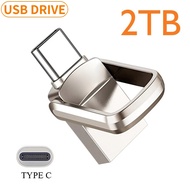 2TB USB Flash Drive Type-C Interface Metal Flash Drive 1TB Drive USB C High Speed 3.0 512GB Pendrive USB Waterproof Memory Stick