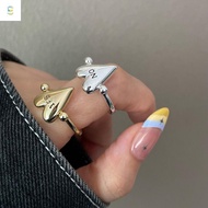 BAIHEE Heart Ring, Exquisite Personality Letters Ring, Fashion "YES""NO" Glossy Surface Stainless St