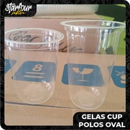 Cup Polos Merek Starindo Cup Oval 12141618 Oz Tebal berat 8 gr