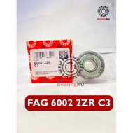 Ball Bearing FAG 6002 2ZR/C3 6002 ZZ OriginalC3 15x32x9