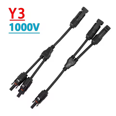 1Pair T Y Branch 1000V 30A Solar PV Connector 2/3/4/5/6 To 1 Branch Male Female Photovoltaic Connect