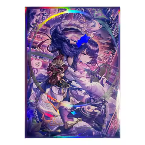 67x92mm Cartoon Card Protective Sleeves Holographic Trading Card Sleeves Board Game Card Sleeves for