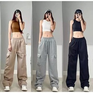 5.5 CARGO / Cemprus.id Jooy Sweet Pants Women's Cargo Pants - Korean Pocket Cargo Pants - Culottes