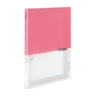 KOKUYO Loose Leaf Binder Campus A4 2-Hole Maximum 100 Sheets Pink Ru-PP158P