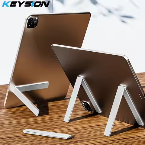 KEYSION Durable Mini L Shaped Tablet Stand Foldable Aluminium Alloy Plate Stand Table Holder Bracket
