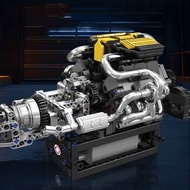 宇星-250汽車電動V8發動機引擎男女孩拼裝機械積木玩具模型-宇星10207 PAG超級跑車V8發動機（含電機）