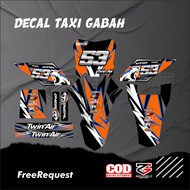 Decal Ojek Gabah Decal Taxi Gabah Yz New Decal Ojek Gabah Vinyl Material Hologram Material Free Cust