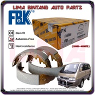 Perodua Rusa Rear Brake Drum Shoe , Brake Lining Shoes FBK *Original*
