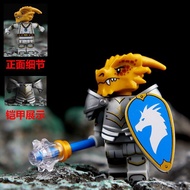 Suitable for Lego Building Blocks Dungeons Dragons and Dungeons Draw Drawing Music Yellow Dragon Kni