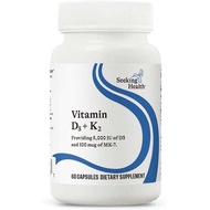Seeking Health Vitamin D3 + K2 - Immune System & Bone Health Support with Vitamin D3 (Cholecalcifero
