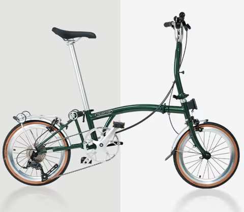 CRANSTON R9 16inch Tri-folding Bike 9speed High Quality Steel Frame Light Weight M bar 9S Mini Folda