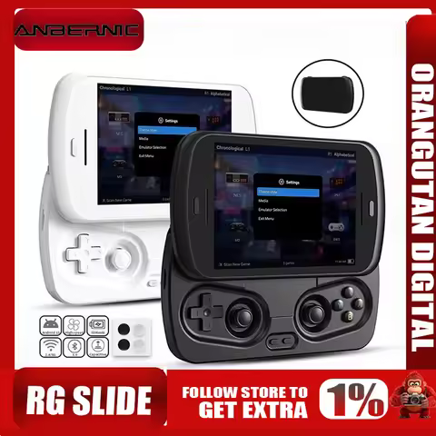 Anbernic RG Slide Retro Handheld Game Console 4.7" LTPS in-Cell Android Video Gaming Player Supports