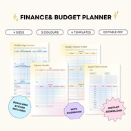 PDF Printable budget planner, Personal Finance Planner, Financial Savings Printable Binder, Income &