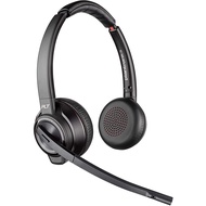 Poly Plantronics Savi 8220-M Office Stereo, ANC Wireless DECT Headset With 3-in-1 Base, For Desk phones, Computers &amp; Mob