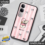 VIVO V40 LITE Glass Softcase - V40 LITE Mobile Phone Case [T134].