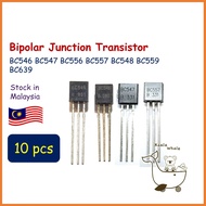 10Pcs BC546 BC547 BC556 BC557 BC548 BC559 BC639 BJT Transistor