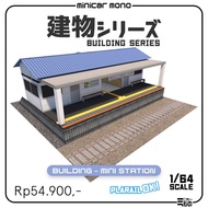 Papercraft Building Diorama -Mini Station-