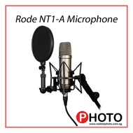 Rode NT1A NT1-A Large-Diaphragm Vocal Condenser Microphone with SM6 Shock Mount and XLR Cable