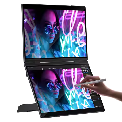 UPERFECT Delta Pro Touch 16" 2.5K 1600P Dual Monitor With Touch Pen Foldable Portable Display USB-C