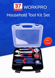WORKPRO W009079 37Pcs Tool Repair Kit Set - Obeng Set Lengkap Chrome Vanadium Multifungsi