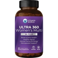 Vitamin World Ultra 360 Multivitamin for Women 50 Plus, Women's 50+ Multivitamin with Minerals & Her