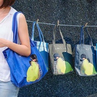 2入組手作插畫家托特包 橫式大袋x直袋 小袋x直袋 旅行收納輕量包